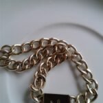 10k Yellow Gold Link Chain Bracelet 7″  (12.98) grams-or scrap