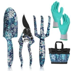 WORKPRO 5PC Garden Tool Set w/Bag Garden Hand Tool Heavy Duty Gardening Tool Set