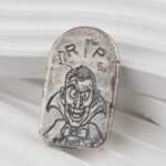 Vampire Tombstone 2 oz .999 Silver Bar Monarch Precious Metals #549 – 1406b