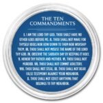 1 oz Silver Colorized Round – APMEX (Ten Commandments, Dark Blue)
