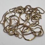 2 Small 14k Gold Chains Broken Scrap Gold 1.8 Grams