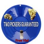 (2) 8 Oz Paydirt Added 2 Pickers Per Bag 12 Inch Blue Panning Bundle Deal