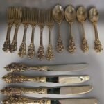 24Kt Gold Plated Silverware, F.B. Rodgers Serves 4 For Replacement Or Scrap