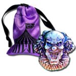 2 TROY OZ .999 SILVER MONARCH 3D COLORIZED EVIL CROWN ART BAR WITH GIFT BAG BU