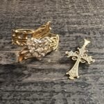 Scrap Or Wear 10K Gold Ring And Cross 5 Grams