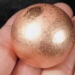 Larger! Super Heavy SOLID COPPER Sphere From Michigan 279gr