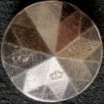 Beauty 1oz Silver 3D Diamond Shape Monarch Mint Round In A String Sac-Great Gift