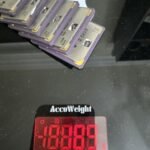 188 grams of Vintage  Ceramic Chips Gold caps for Scrap Gold Recovery