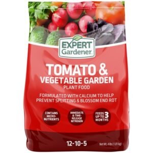 Tomato & Vegetable Garden Plant Food Fertilizer 12-10-5, 4 lb, Boosts Growth