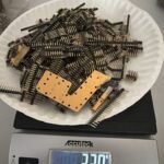 238 Grams of Electronic Pins for Gold Recovery Scrap Or Melt