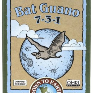 Bat Guano 7-3-1 Organic Fertilizer 2 lb All Natural Plant Food Down To Earth