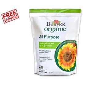 4 lb Organic Plant Food - Fast-Acting Granules for Thriving Vegetables & Flowers