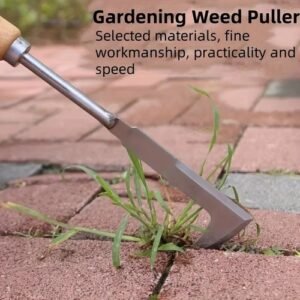 Stainless Steel L-Shaped Weeding Tool for Garden, Patio & Narrow Gaps