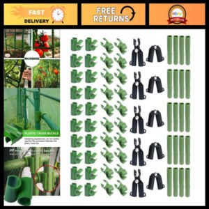 Adjustable Plant Trellis Connectors - 10 Pcs A-Type Garden Stake Buckles