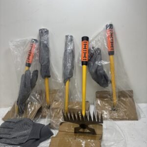 5pack Deal.. Weed Puller Tool, Portable Garden Tools with Gloves, 11 Teeth