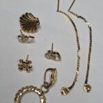 Scrap Gold 10k 3.2g Vintage Pendant Frame Earrings FREE SHIPPING