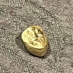 2.09 Grams 16K – 18K Yellow Dental Gold Crown Vintage High Noble Scrap Melt Cast