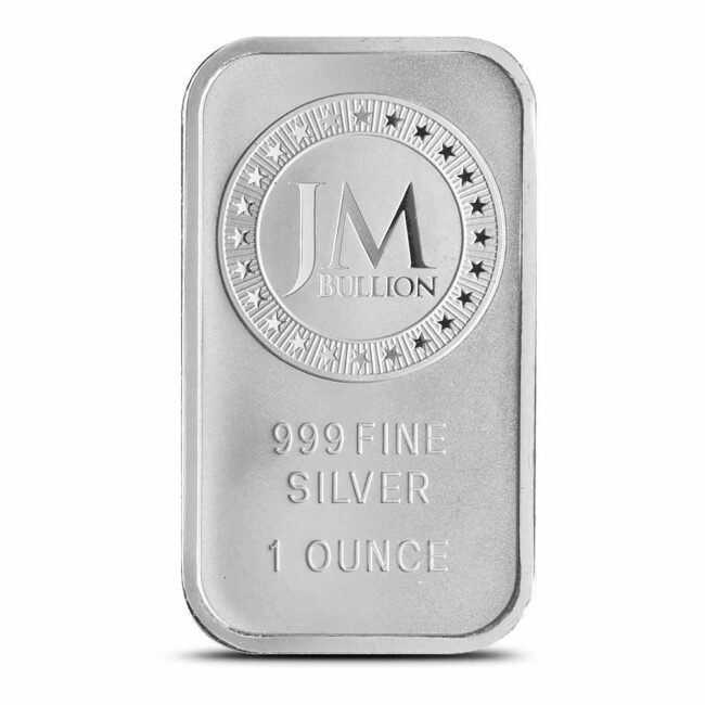 1 oz JM Bullion Silver Bar (New, Frosted Finish)