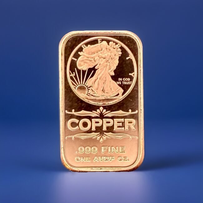Free Shipping! 1oz Walking Liberty Bar - 1oz .999 Copper - Up To 20% Off