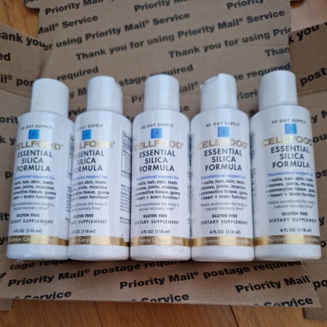 5 Bottles Cellfood Essential Silica Formula 4 Oz by Lumina Health