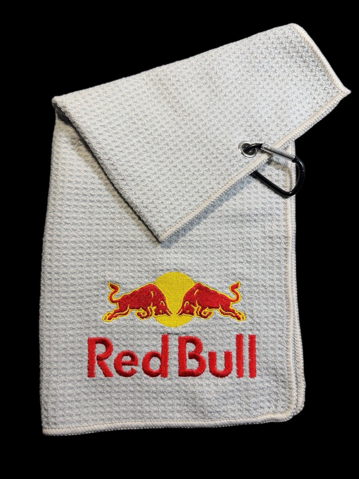 Red Bull Golf Towel / (8in X 16in) Waffle 30k Stitches