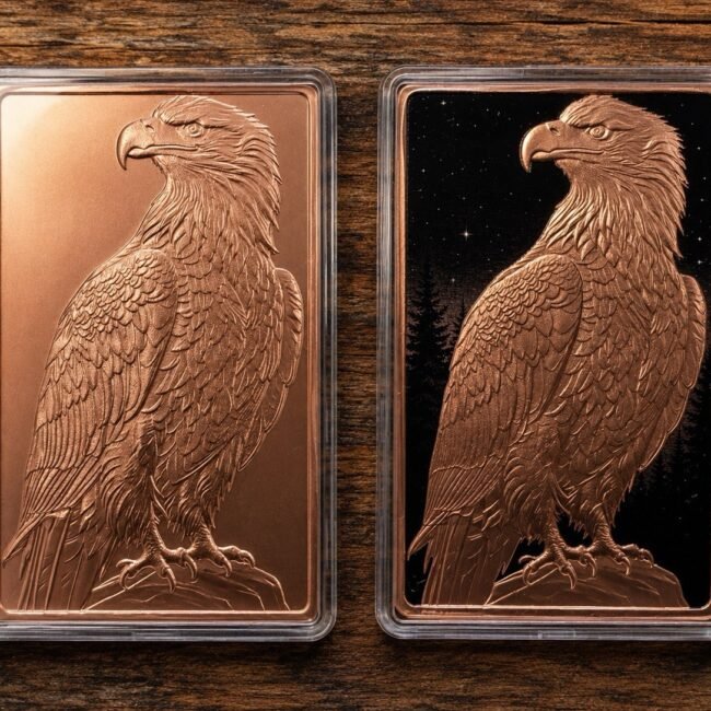 COPPER RESERVE MINT - TWO - Ten (10) Ounce Bar Combo- . 999 Fine Bullion