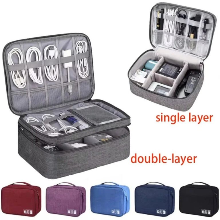 Portable Electronic Organizer Travel Cable Storage Bag Cord Case Accessories US