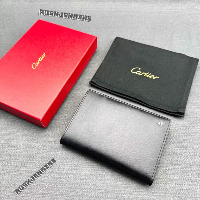 Cartier VIP Gift Black Leather Passport Holder – New Boxed Luxury Ad VIP Gift