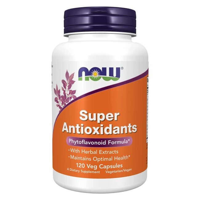 NOW Super Antioxidants - 120 Veg Caps, with Herbal Extracts for Immune Support