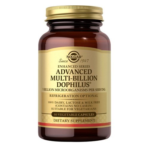 Solgar Advanced Multi-Billion Dophilus 60 Veg Capsules, Healthy Intestinal Flora