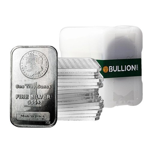 1 oz Silver Bar .999 Fine Silver - Random Design - Lot of 20 Bars