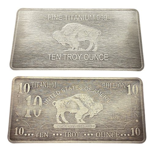 1 TROY OUNCE/OZ .999 Pure ALUMINUM Metal Walking Liberty Eagle Bar Rare Silver