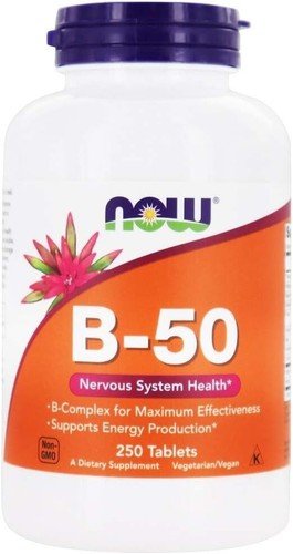 NOW FOODS Vitamin B-50 250 Tablets