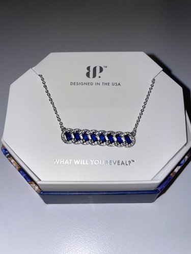 RBP8168 September 2024 *A Statement Piece* LC Sapphire Rhodium Plating Necklace