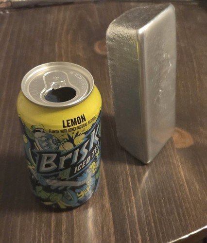 4 Lb  8.5 Ounce  .99 Fine Pure  Zinc Large Ingot Bar