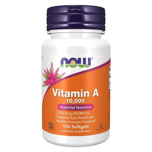 NOW FOODS Vitamin A 10 000 IU 100 Softgels