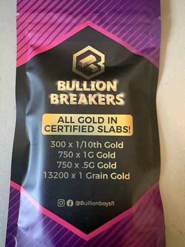 Bullion Breakers - All Gold Everything  Sealed Guar. Graded Gold In Every Bag!!