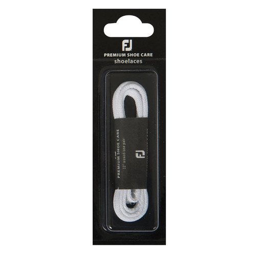 FootJoy Golf Premium Waxed Shoelaces 34 inches White
