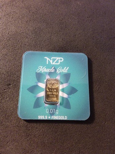 1 X .01 Gram 999.9% 24 karat solid gold. sigma verified. Special hologram.