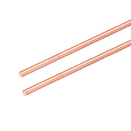 2Pcs 99.99% Pure Copper Round Rod, 1.8mm / 0.07" Dia 12.6" Length for DIY