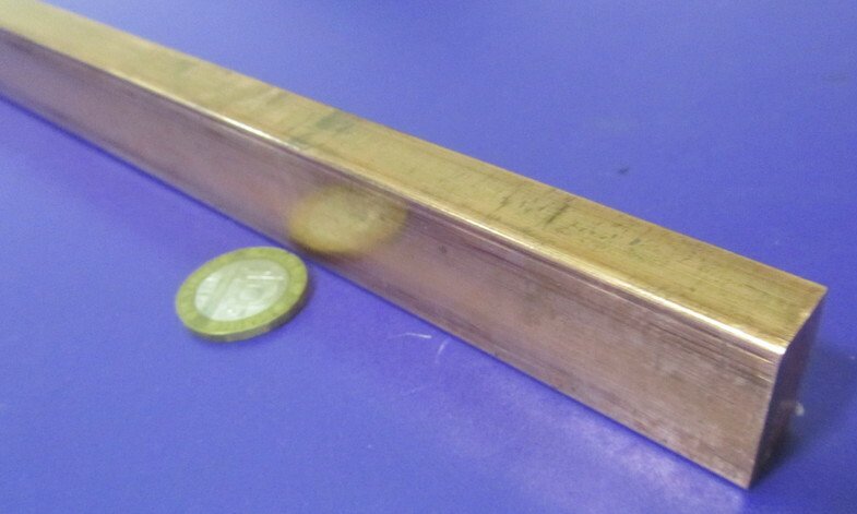 110 Copper Bar H02, 1/2" Thick x 1.00" Wide x 24 Inch Length