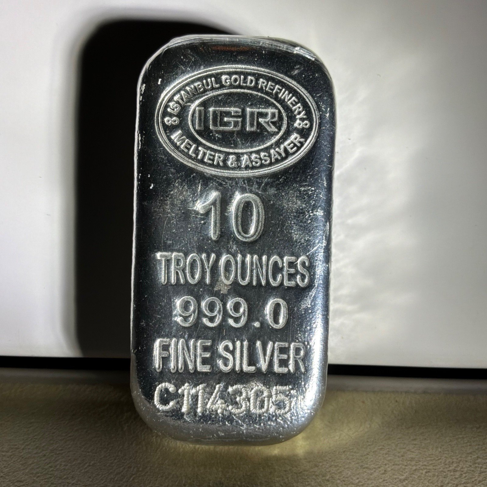 IGR Istanbul Gold Refinery 10 oz .999 Fine Silver Bar - Sealed - COA