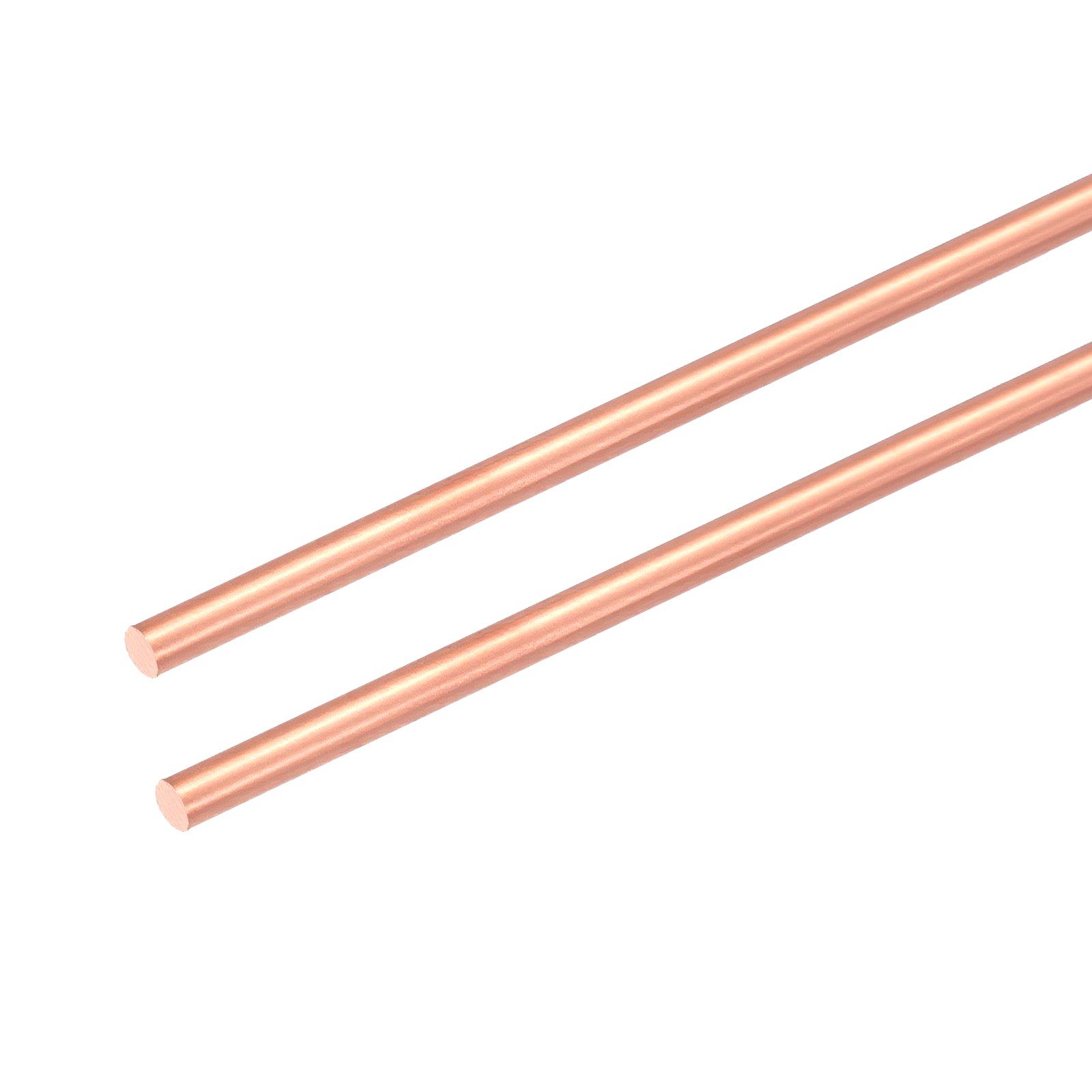2Pcs 99.99% Pure Copper Round Rod, 2mm / 0.08" Dia 10.2" Length for DIY