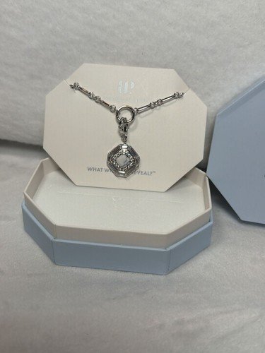 BP You're A Lucky Girl Bringback Necklace Howlite Magnesite Rhodium