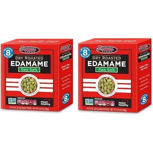 Seapoint Farms Dry Roasted Edamame Heart Healthy Snack Pack of 16 100 Calories