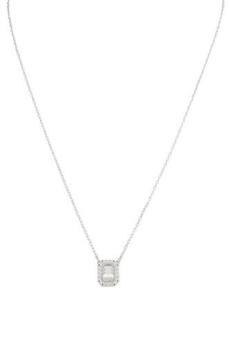 Swarovski Millenia Square Zirconia Necklace, White