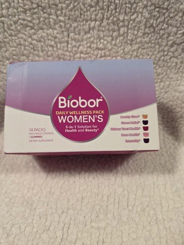 Biobor Womens Daily Wellness(14pks) 5in1 Solution for Health and Beauty, Gummies