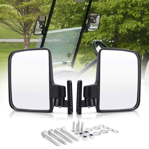 Golf Cart Side Mirrors Rear View Mirrors For Club Car EZGO YAMAHA Adjustable