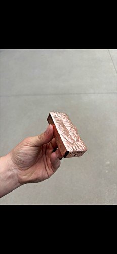 Two 15oz Copper Bars .999 fine  minimum weight per bar:1 lbs