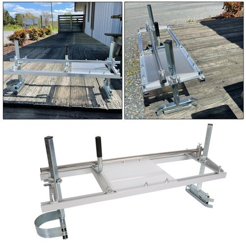 Aluminum Steel Lumber Chainsaw Mill 14"-36" Portable Chain Saw Rail Mill Guide